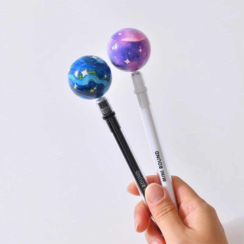 

NEW Creative Rotating Planet Pen Spinning Decompression Pen Stress Relieve Rotating Gel Pens Student Stationary