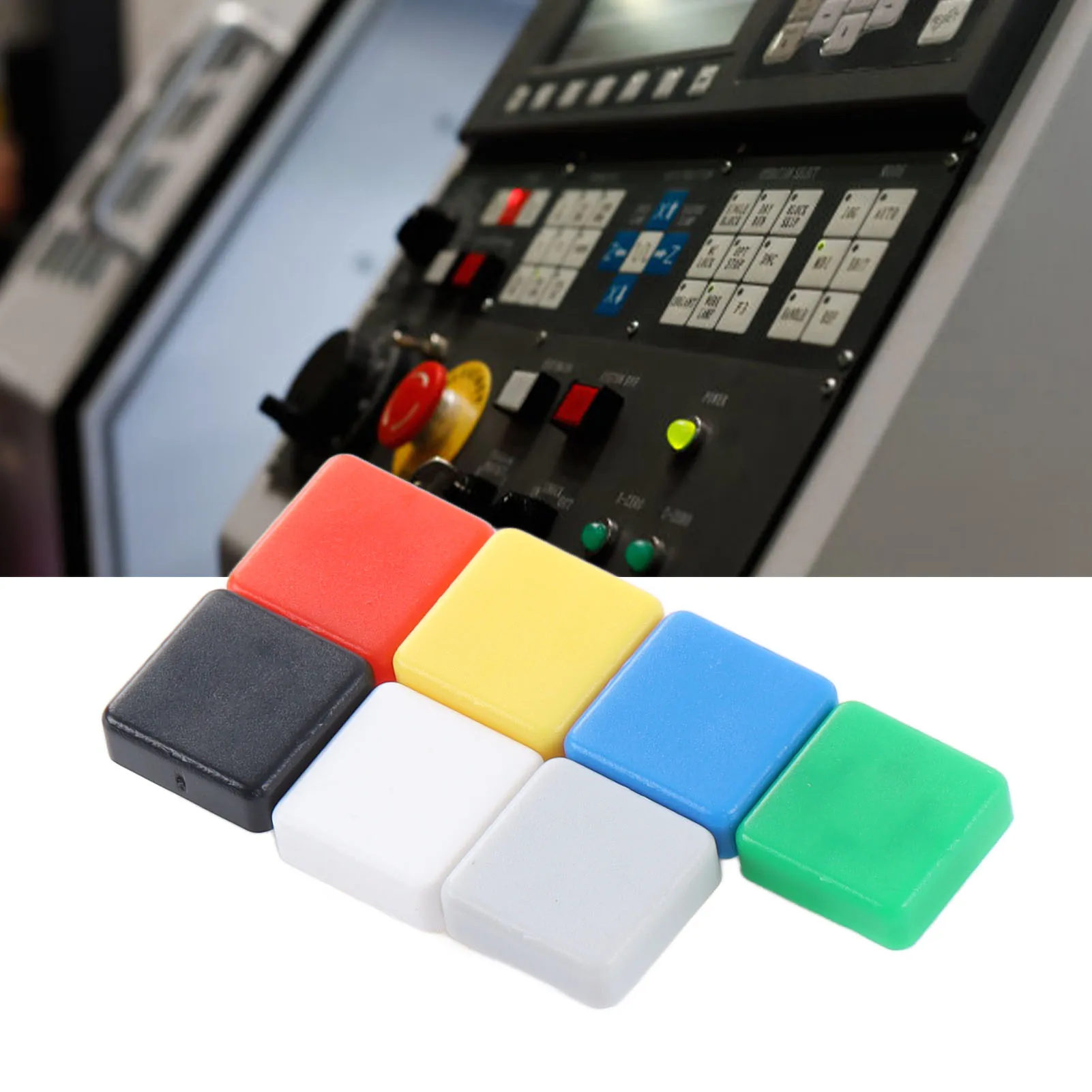 350Pcs Industrial Push Button Caps Square Tactile Switch Caps A14 for Momentary Control Panel - Ships from USA