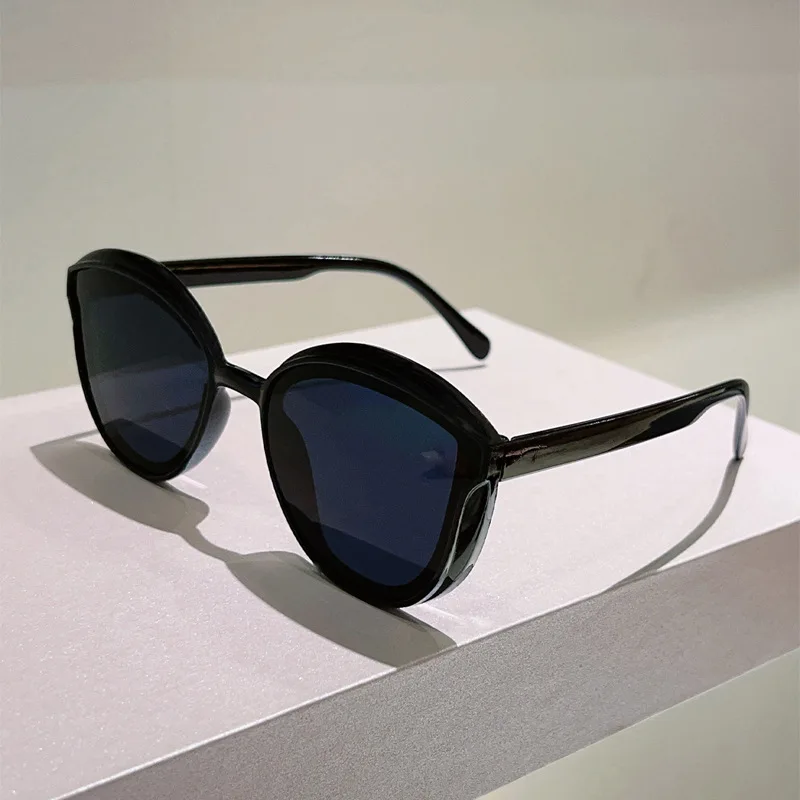 خمر النظارات الشمسية الدائرية للنساء الرجال نظارات شمسية الإناث البيضاوي العين ارتداء Oculos دي سول للذكور الإناث النظارات المستديرة