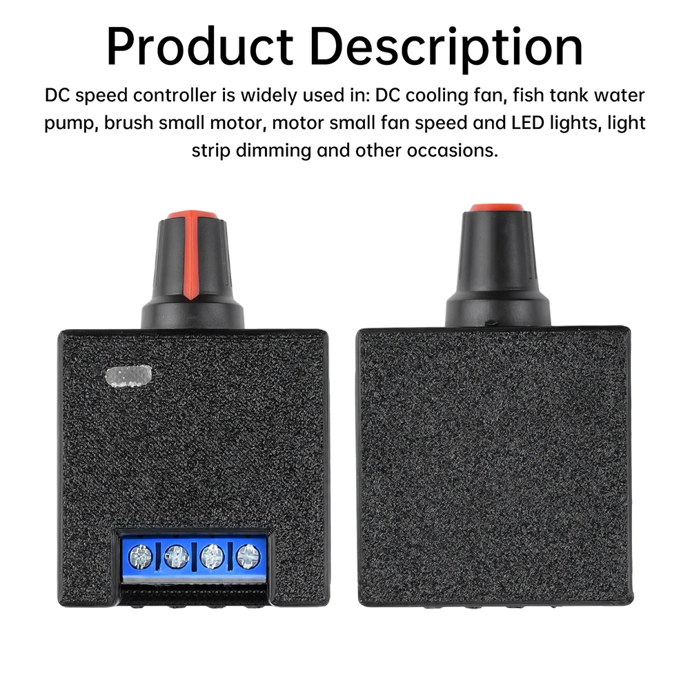 DC 5-12V 2A PWM-Motorgeschwindigkeitsregler 5V 6V 12V Computer Hochleistungs-Lüftermotor Modifikation DIY Wasserkühlung Kühler – Detail 9