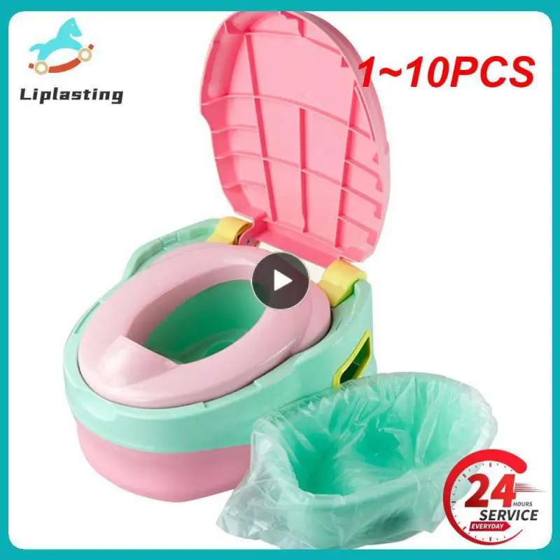 

1~10PCS Roll Universal Potty Baby Training Toilet Seat Bin Bags Travel Urina Liners Disposable With Drawstring Boy Girl WC