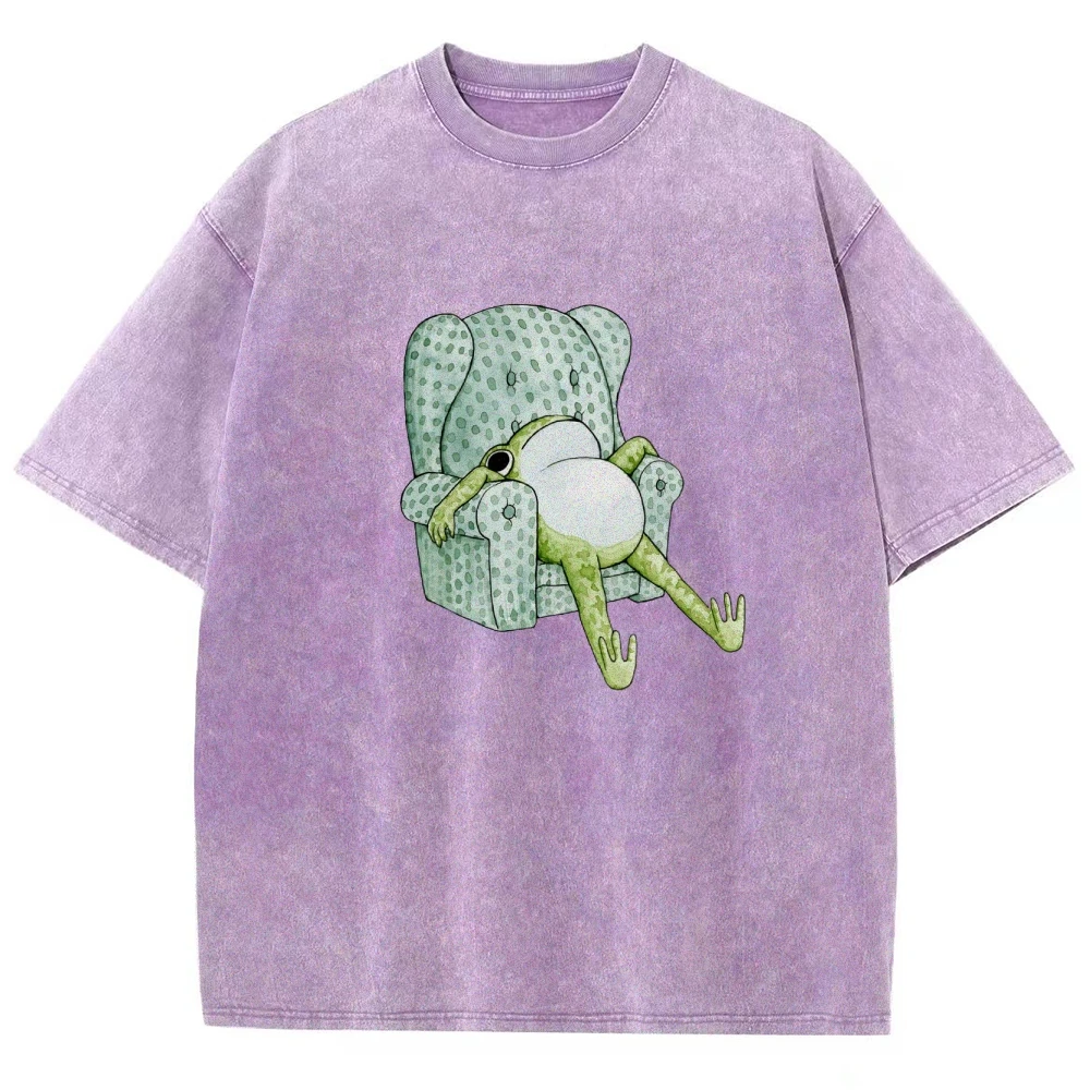 Rest Frog T-Shirt Women's Graphic Clothing Sales Unisex Oversized  y2k Clothes Shirts Women's Streetwear Shirt Vintage 90s Shirt