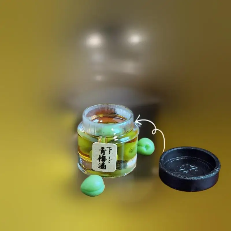 1/12 Dollhouse Miniature DIY ชุดครัว: ขวดไวน์ผลไม้และแกล้งทําเป็นเล่นของเล่นอาหาร