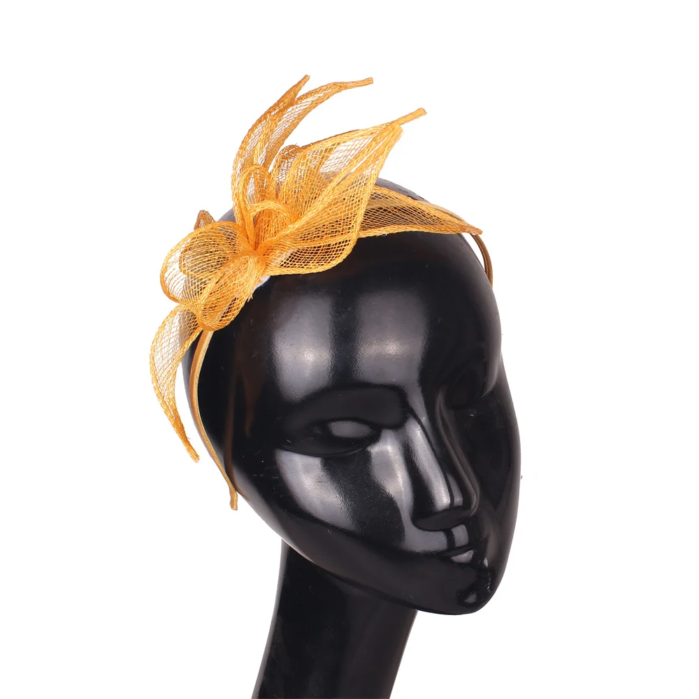 Weiße Braut-Kopfbedeckung, modische Hochzeit, Haarbänder, Damen-Fascinator, Haarschmuck, Cocktail-Hochzeit, Kopfschmuck, ausgefallener Hut – Detail 11