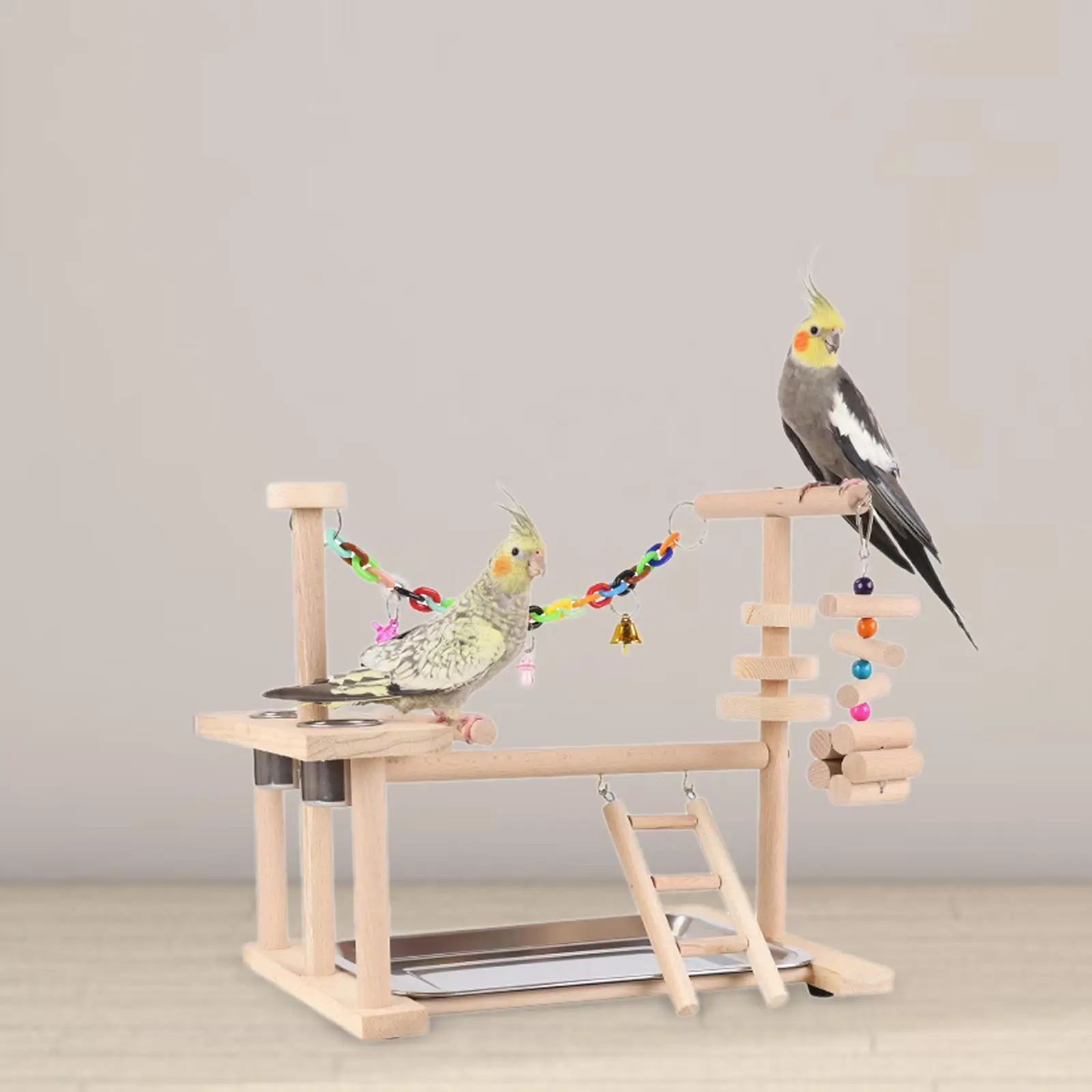 Aire de jeux pour oiseaux perroquets, support de jeu pour perruches, petits oiseaux, Conures