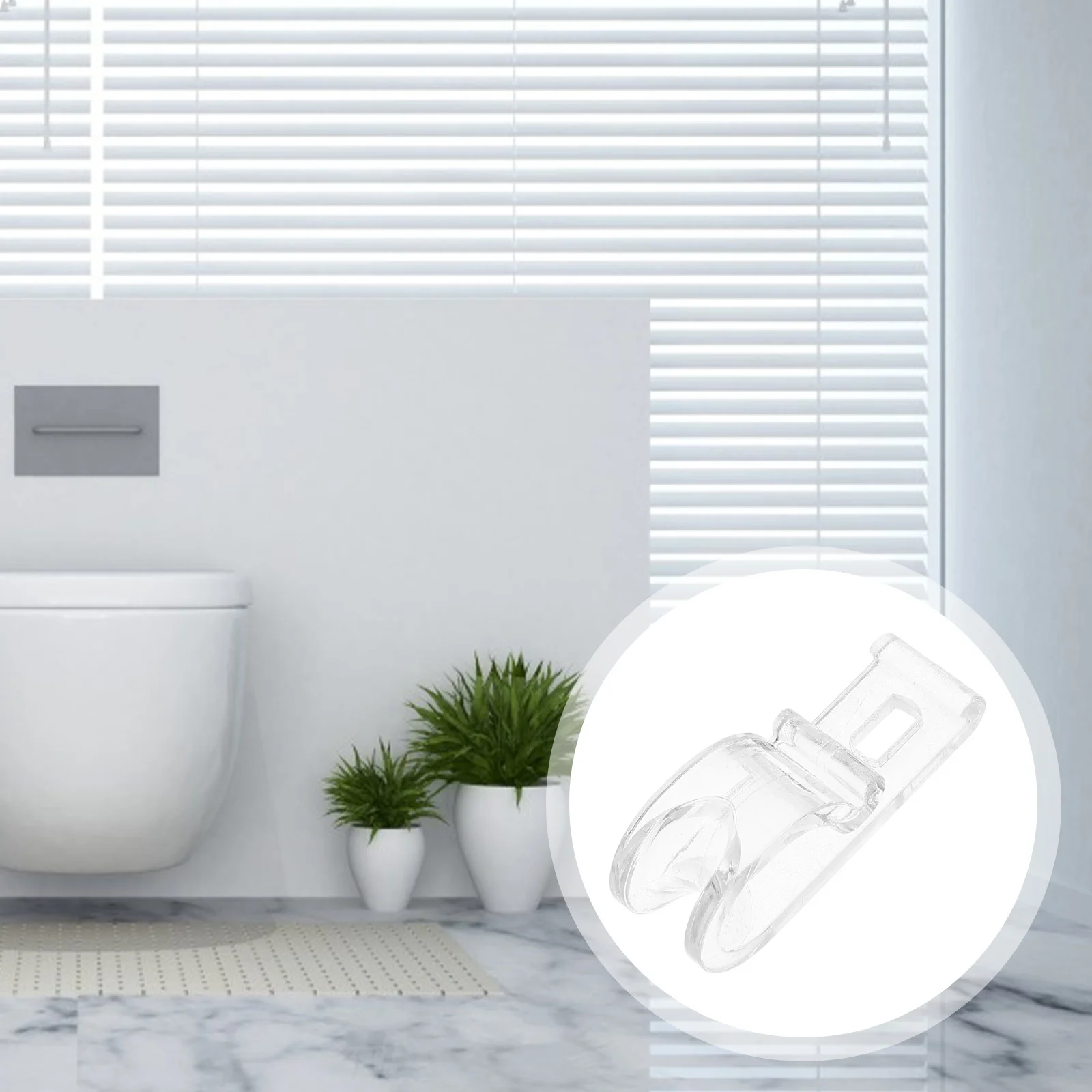 

20Pcs Transparent Curtain Positioning Hooks Heavy-Duty Roller Shade Clips for Vertical Blinds Roman Chains Easy Install Window