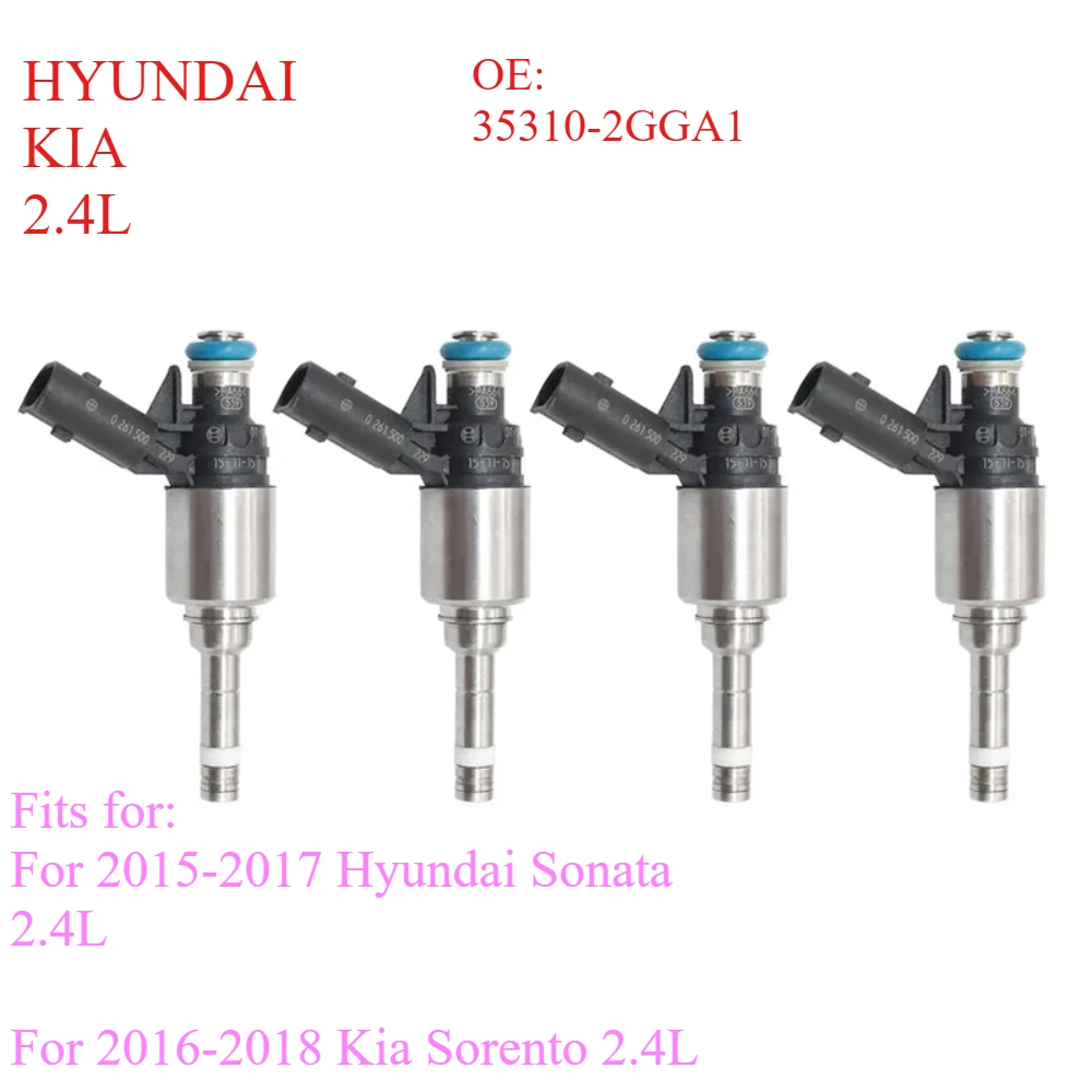

NEW 35310-2GGA1 Fuel Injector Nozzle For 2015-2017 Hyundai Sonata 2.4L & 2016-2018 Kia Sorento 2.4L