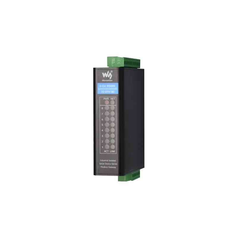 

Eight Channel RS485 to RJ45 Ethernet Serial Port Server Modbus Gateway Bidirectional Transparent transmission