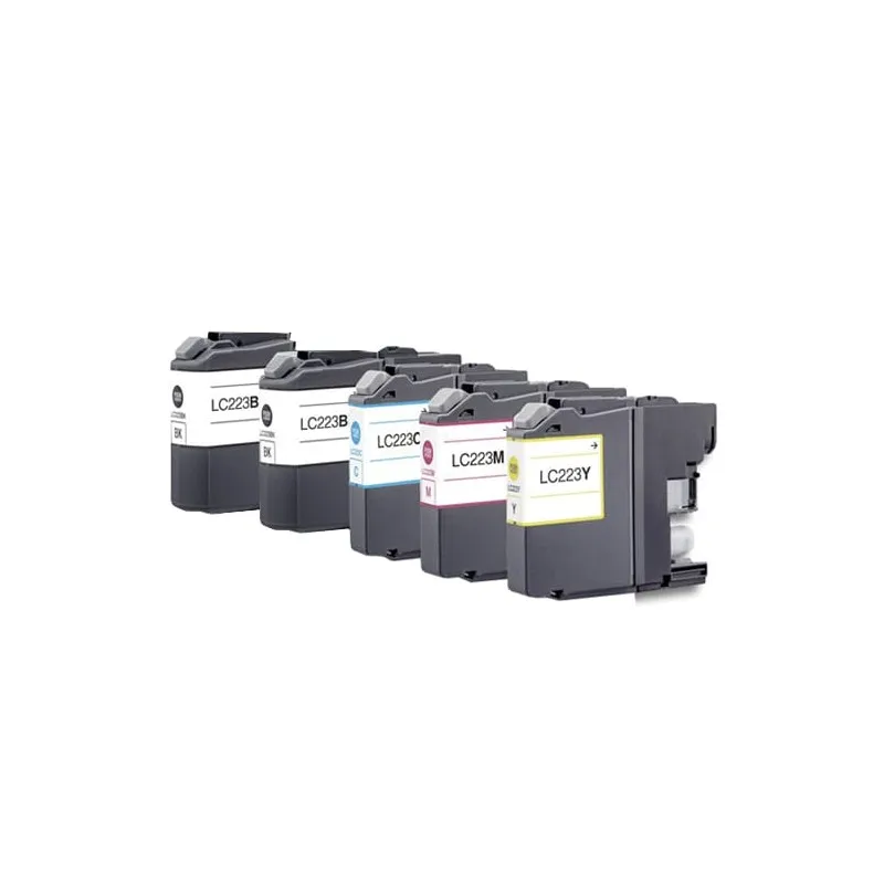 Multipack 5 alternative ink cartridges Brother Black (X2) /cyan (X1) / MAGENTA (X1) /Yellow (X1) B223BK (x2) / B223C... imprimirbien.com