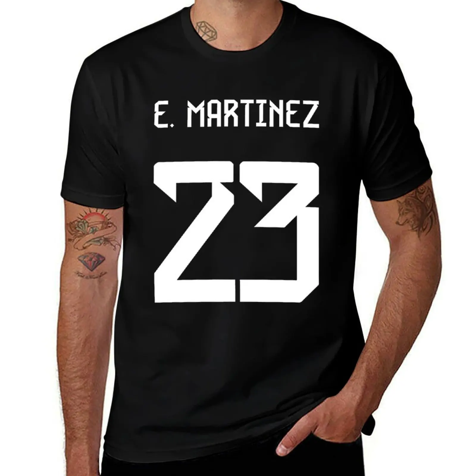 

E. Martinez 23 - Qatar Shirt T-Shirt man t shirt luxury man t shirts high quality luxury brand t shirt man cotton T-Shirt