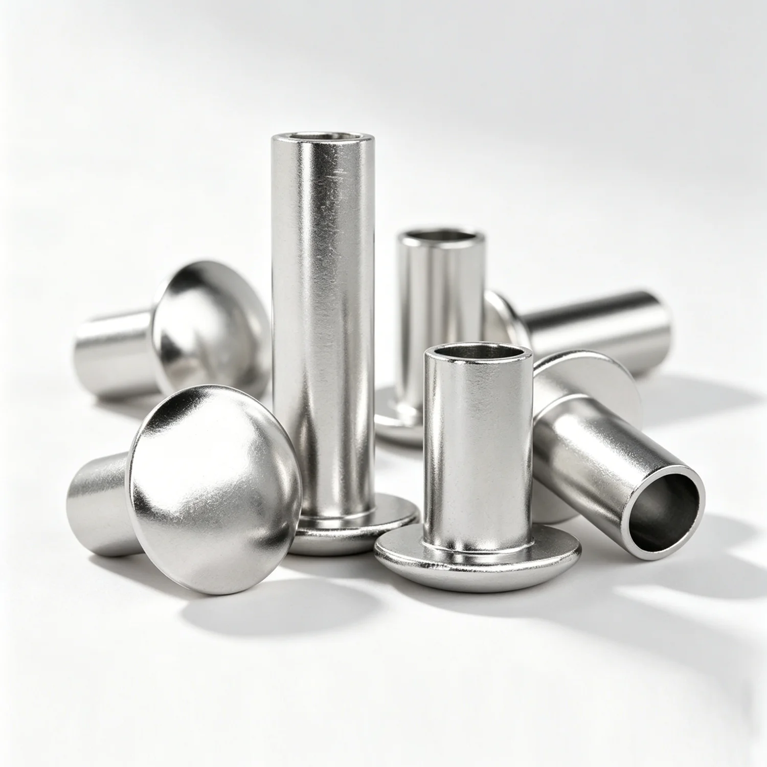 GB873 M2 M2.5 M3 M4 M5 304 Stainless Steel Round Flat Truss Head Half Semi Hollow Shank Rivet 100/200PCS