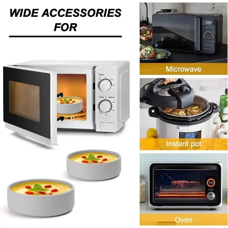Reusable silicone air fryer egg steaming mold, universal for microwave and oven, non stick, easy to clean, kitchen tool