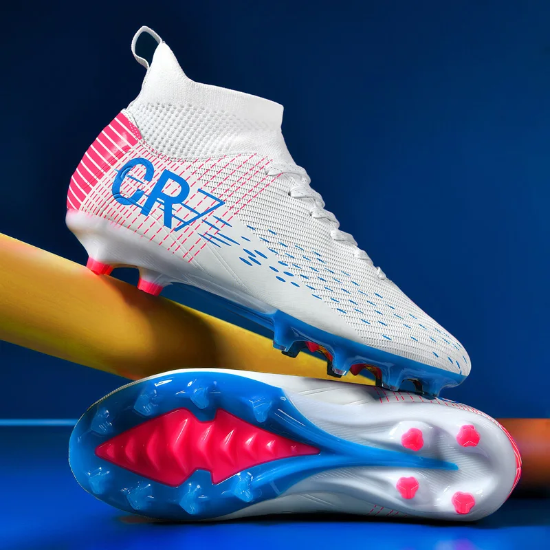 

Men Football Boots TF/FG Sports Studded Society Soccer Cleats Kids Turf Indoor Outdoor Training Non Slip Children Football Shoes