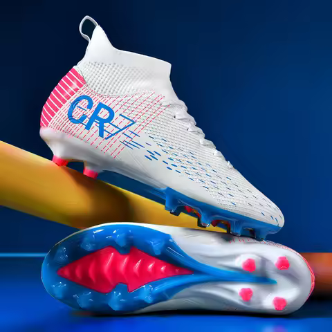 Men Football Boots TF/FG Sports Studded Society Soccer Cleats Kids Turf Indoor Outdoor Training Non Slip Children Football Shoes