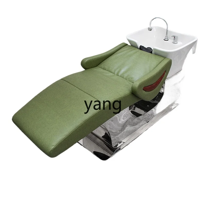 Lhh high-end Internet celebrity new hair salon half lying shampoo bed barber shop