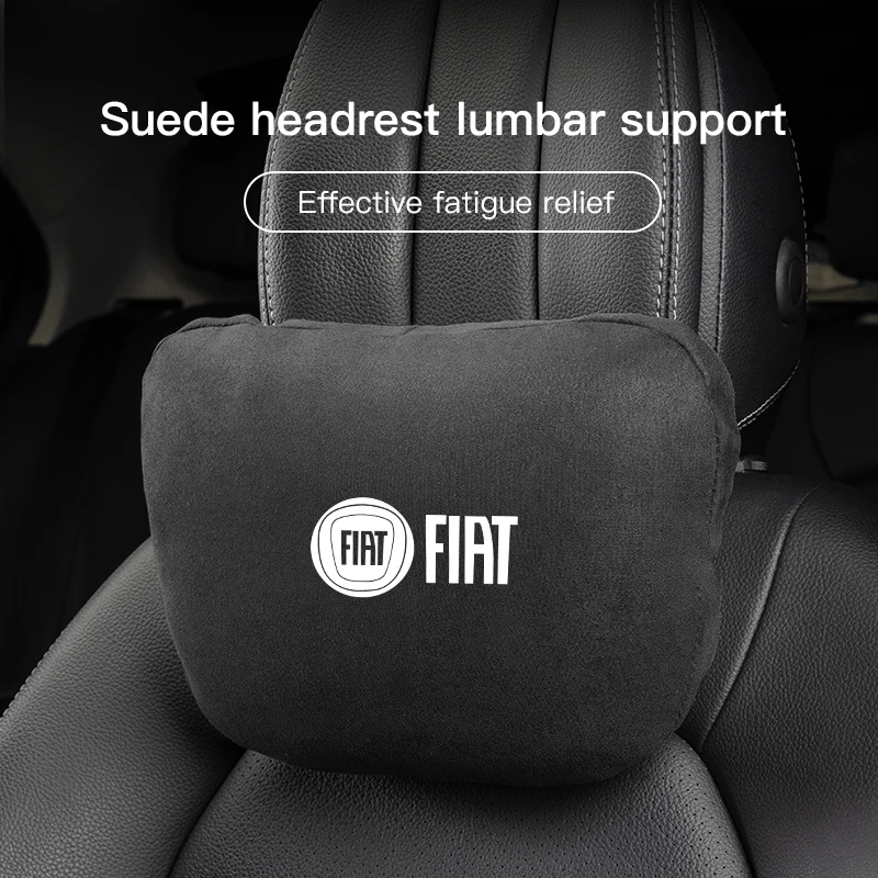 Car Headrest Neck Support Seat Lumbar Cushion Soft Neck Pillow For FIAT 500 Grande Stilo Freemont Punto Astra 500X Ducato Tipo