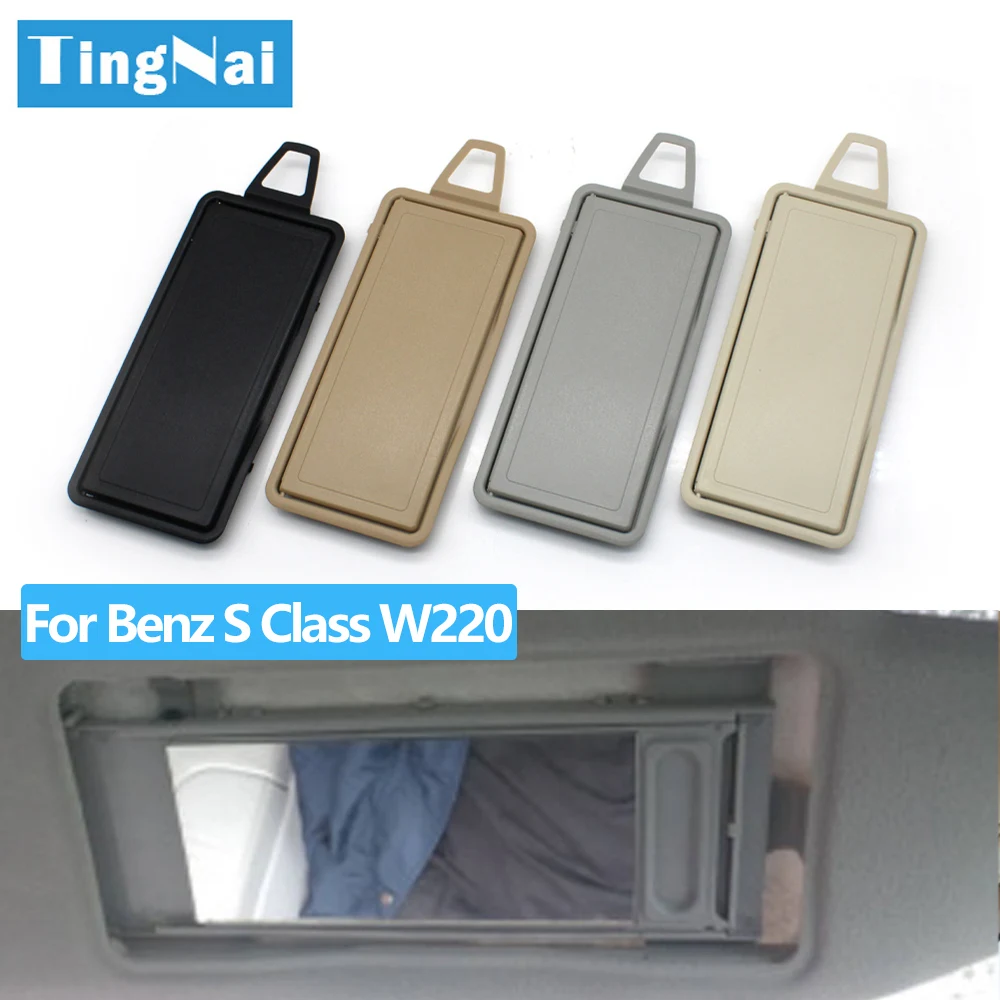 W220 Car Sun Visor Car Interior Sun Shade Visor Makeup Cosmetic Mirror Cover For Benz S Class 1998-2002 S350 S400 S500