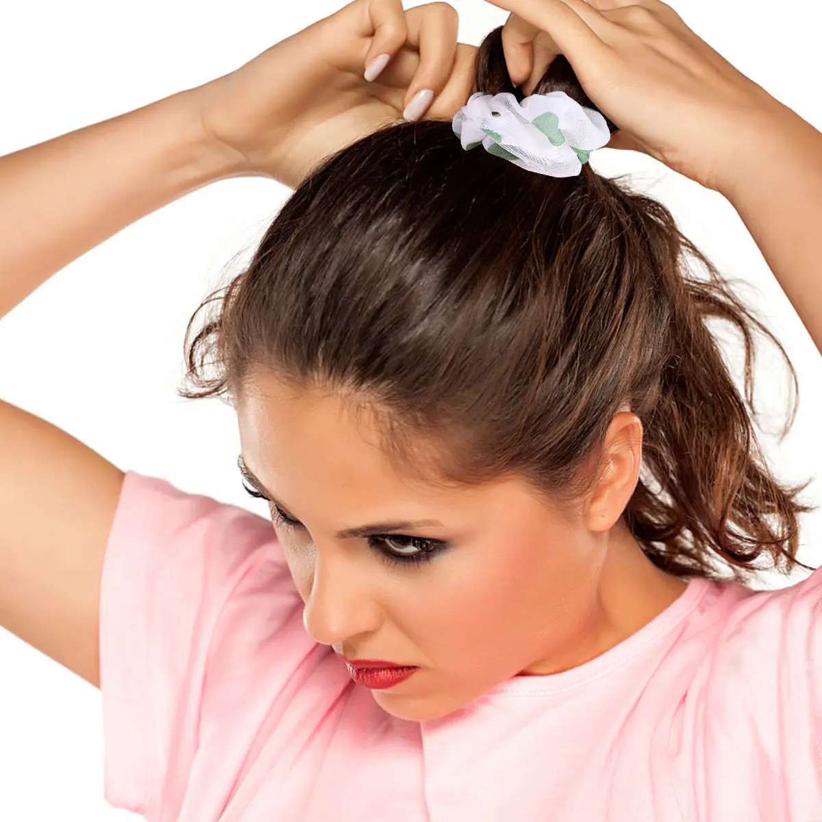 

10Pcs Soft Fabric Hair Scrunchies for Women Students Elastic Hair Rings Party Festival Travel Summer Daily Wear