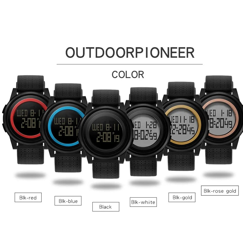Men's Multi Function Waterproof Electronic Watch LED Night Outdoor Swimming Sports Watch Sturdy Reliable Gift for Him