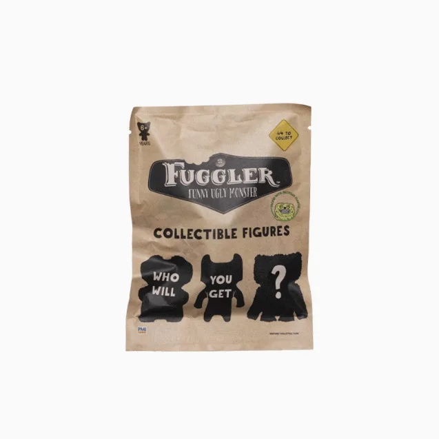 Gantungan kunci seri monster lucu asli Fuggler 2016, kotak kejutan, buatan tangan, liontin berbulu, mainan lucu dan unik, ornamen tren