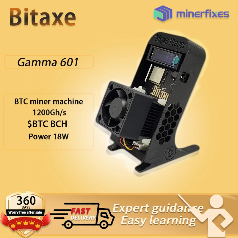 

2025 Bitcoins Miner 1.2TH/S 18W From Antminer S21 BTC Asic Miners Cryptos Miner Bitaxe Gamma 601 Bitcoin Mining Machine hot new