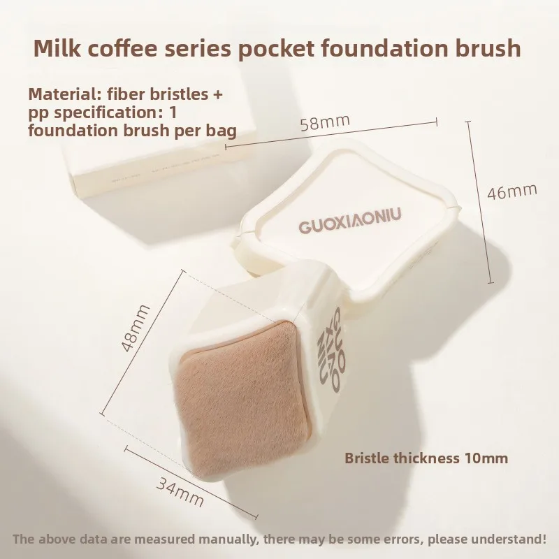 GUOXIAONIU Foundation Makeup Brush Portable Pocket Size For Blush Concealer Beginner Travel Essentials No Streak Natural Look