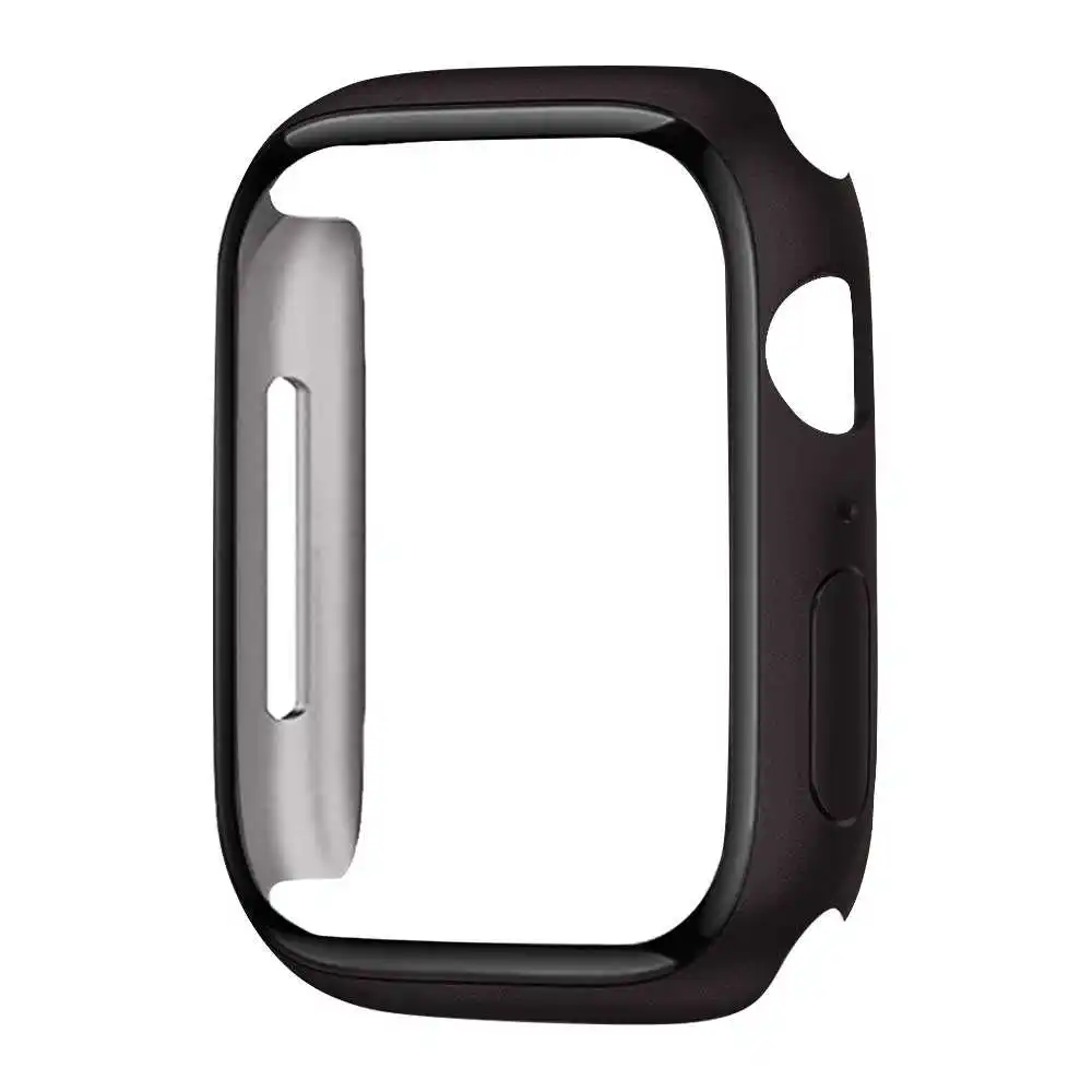 PE Protector with Tempered Glass Compatible with Smart Watches Aple Watch7 (45mm) Black