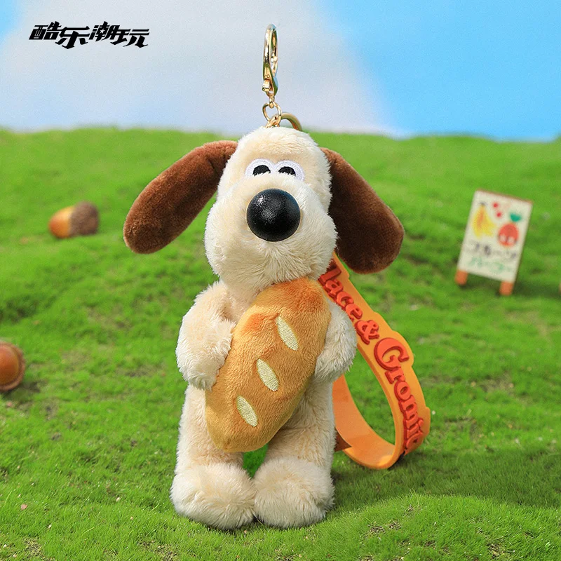 Original con etiquetas Wallace & Gromit muñeca bolso colgante Kawaii Gromit Wallace peluches cachorro perro llavero regalos de cumpleaños niña