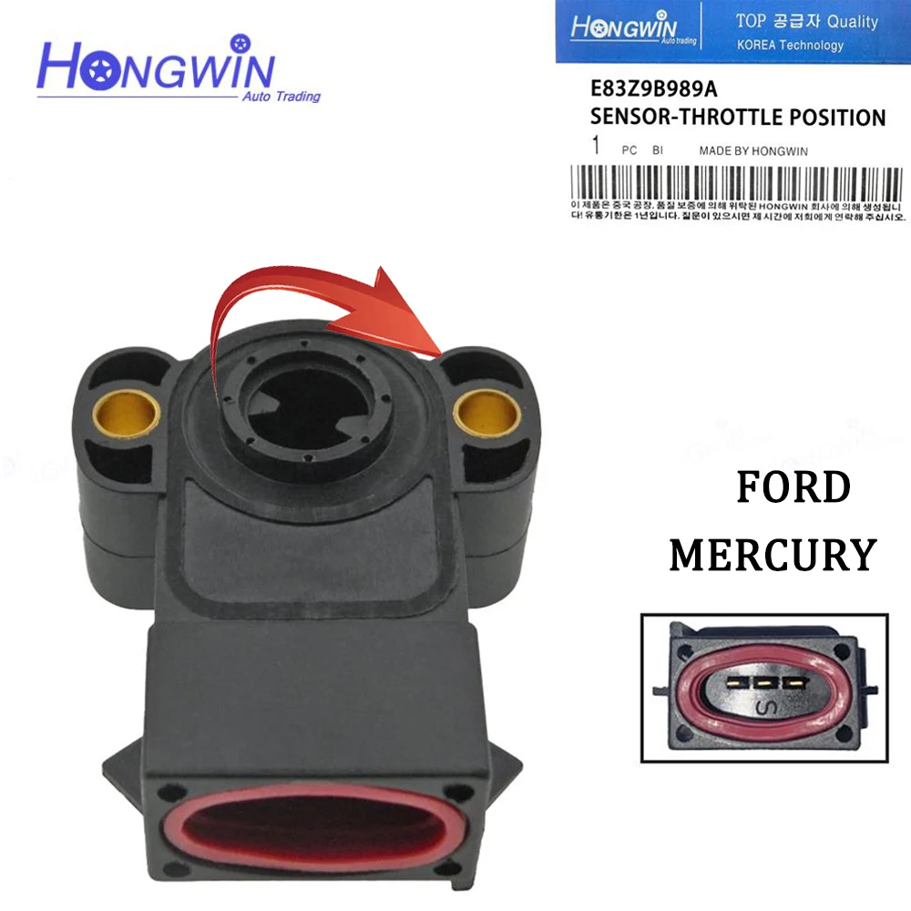 Throttle Position Sensor TPS For Ford Taurus Tempo - Mercury Topaz 2.3L 1988-1994 OEM#: E83Z9B989A , E83Z-9B989-A, E83F9B989AA