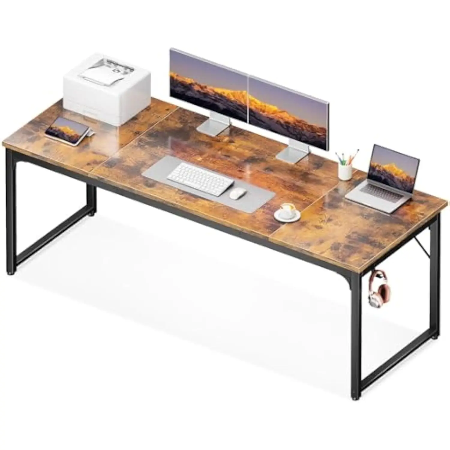 

Coleshome 71 Inch Computer Desk, Modern Simple Style Desk for Home Office, Study Student Writing Desk, Vintage