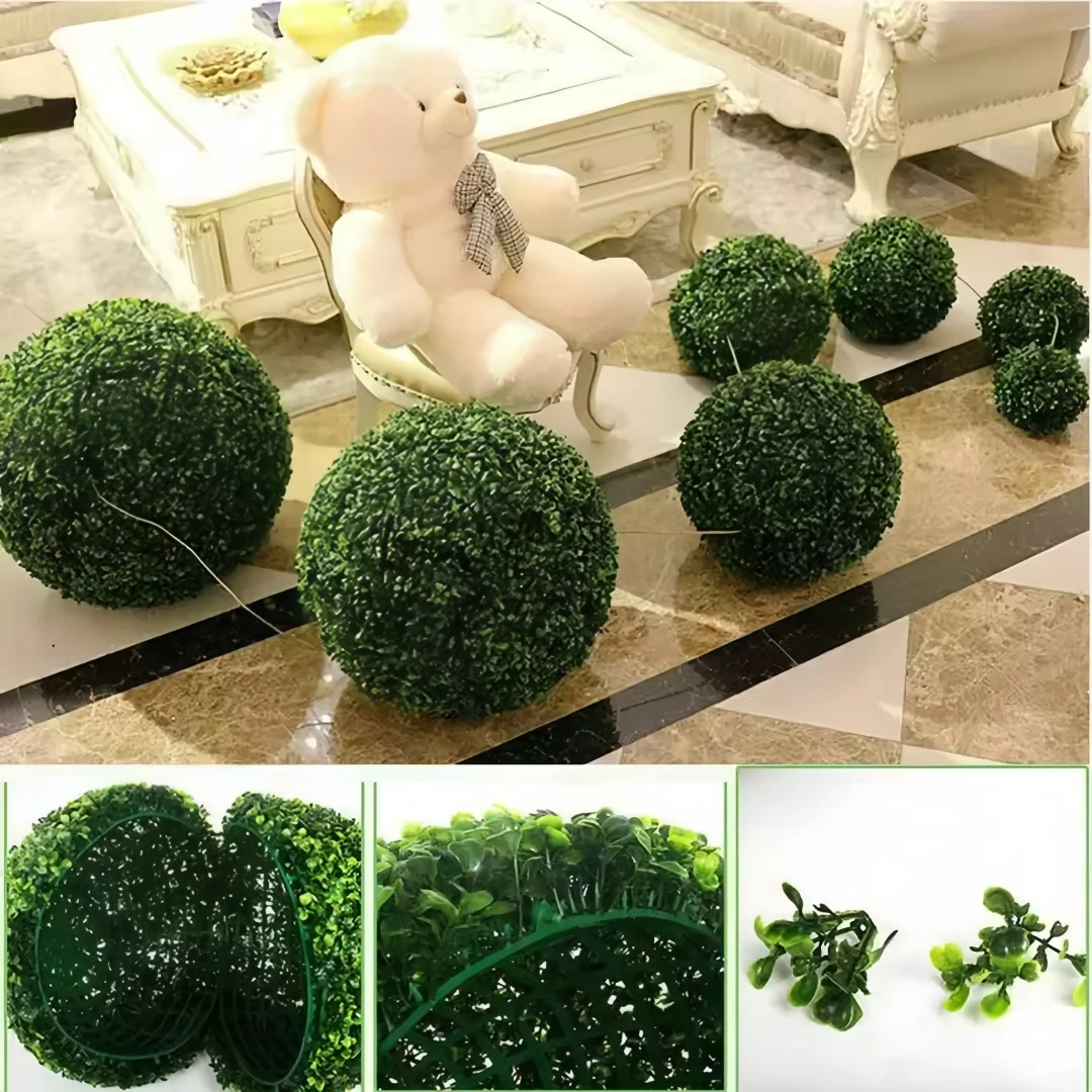 1pc Kunstrasen Topiary Kugeln Hängen Ball Für Hochzeit Party Diy Hotel Haus Hof Garten Dekoration – Detail 3