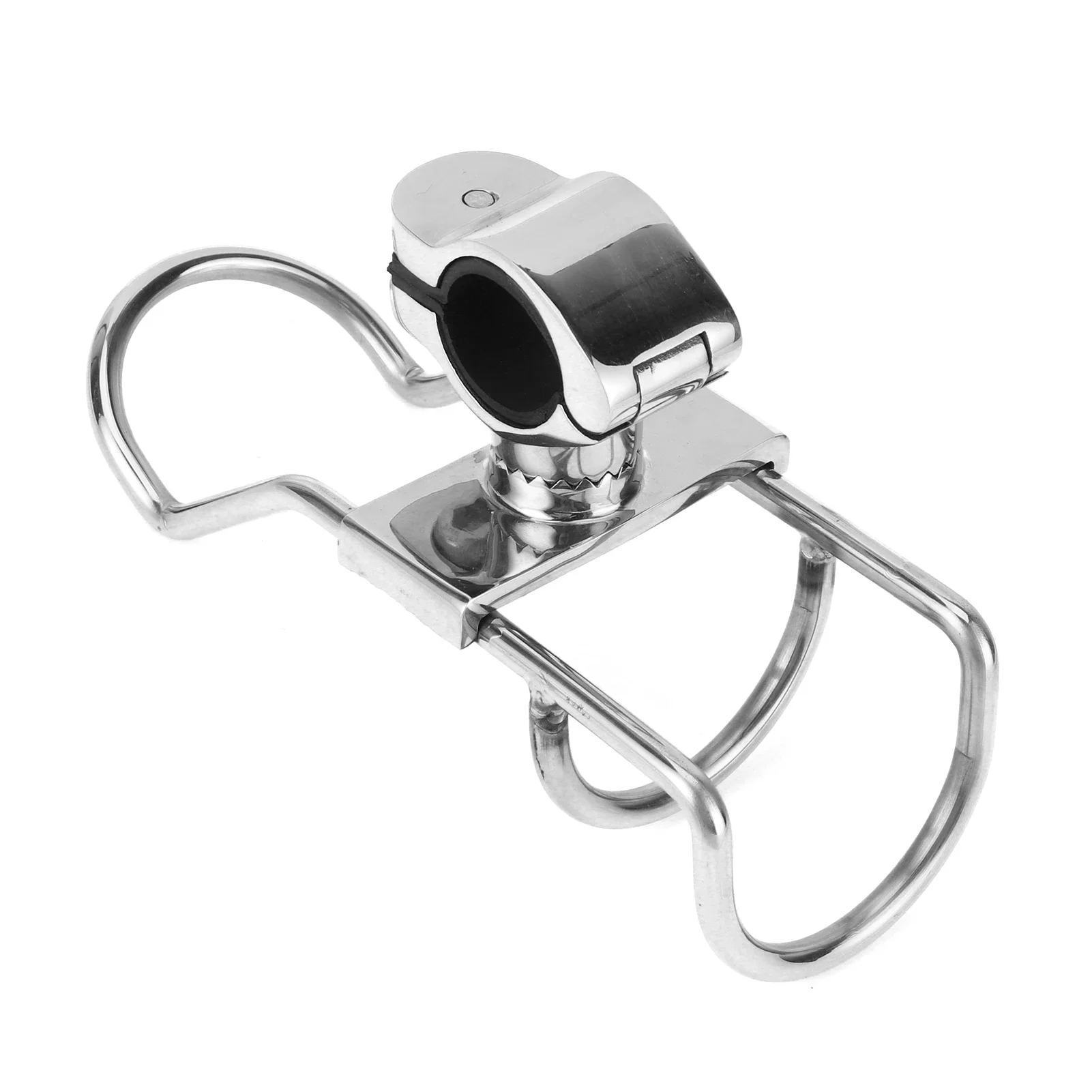 

316 Stainless Steel Adjustable Fishing Rod Holder – Durable Pole Clamp Bracket for Boat & Marine Use (Anti-Slip Base)
