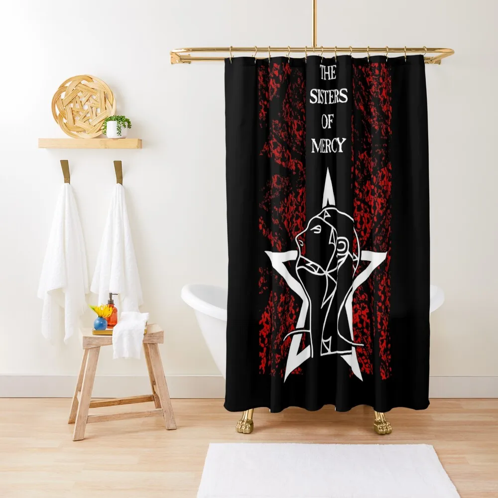 

First and Last and Always - White - The Sisters of Mercy Shower Curtain Funny Shower Transparent Bathroom Shower Curtain