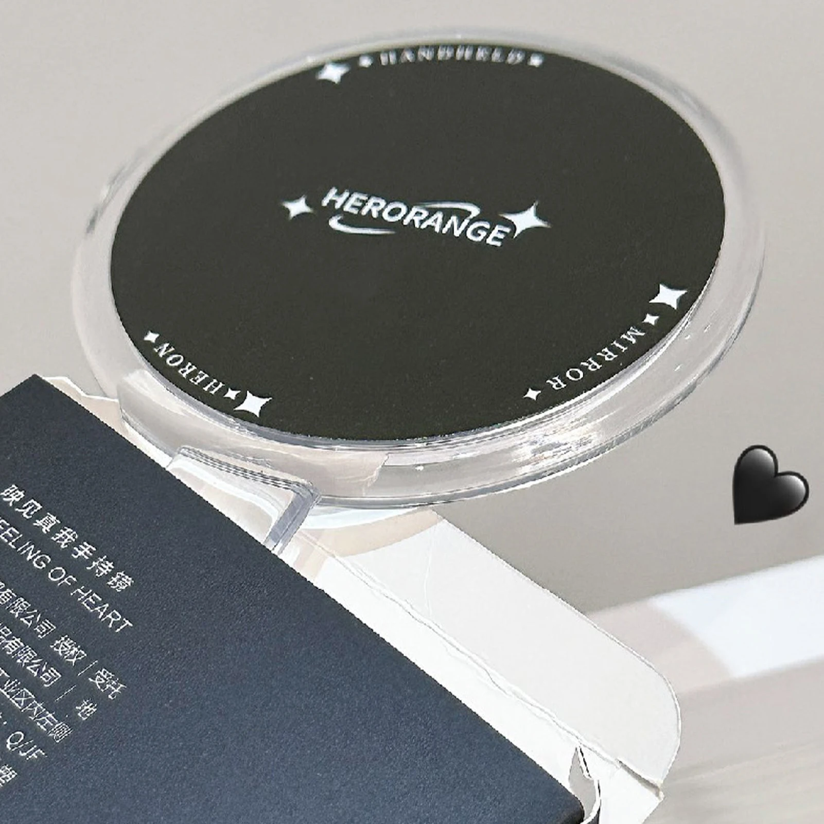 Espelhos de maquiagem portáteis para mulheres bonito espelho compacto portátil com alta clareza para meninas acessórios cosméticos de viagem