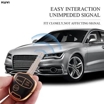 適用於三菱歐藍德、Colt、藍瑟、格蘭迪斯、帕傑羅運動版、ASX 的 2/3 鍵 TPU 汽車鑰匙套鑰匙圈保護殼配件 10 最佳銷售 三菱鑰匙圈套 - №3