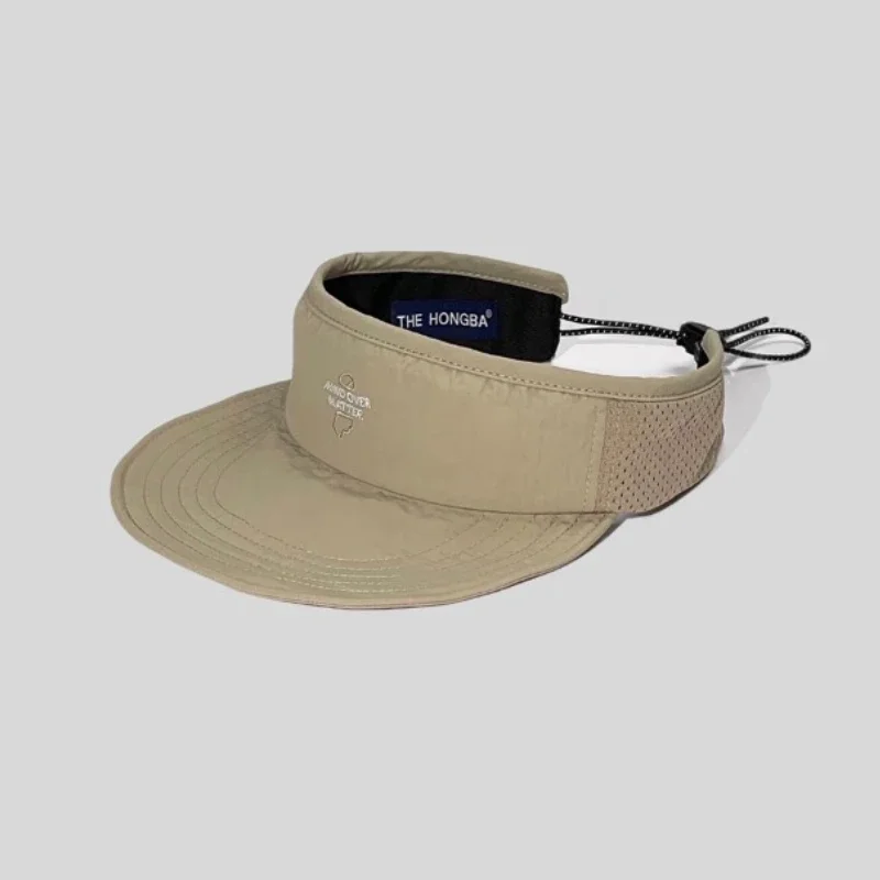 Soft Brim Breathable Sweat Absorbent Quick Dry Hollow Top Baseball Cap Women Mountaineering Fishing Sun Hat Men