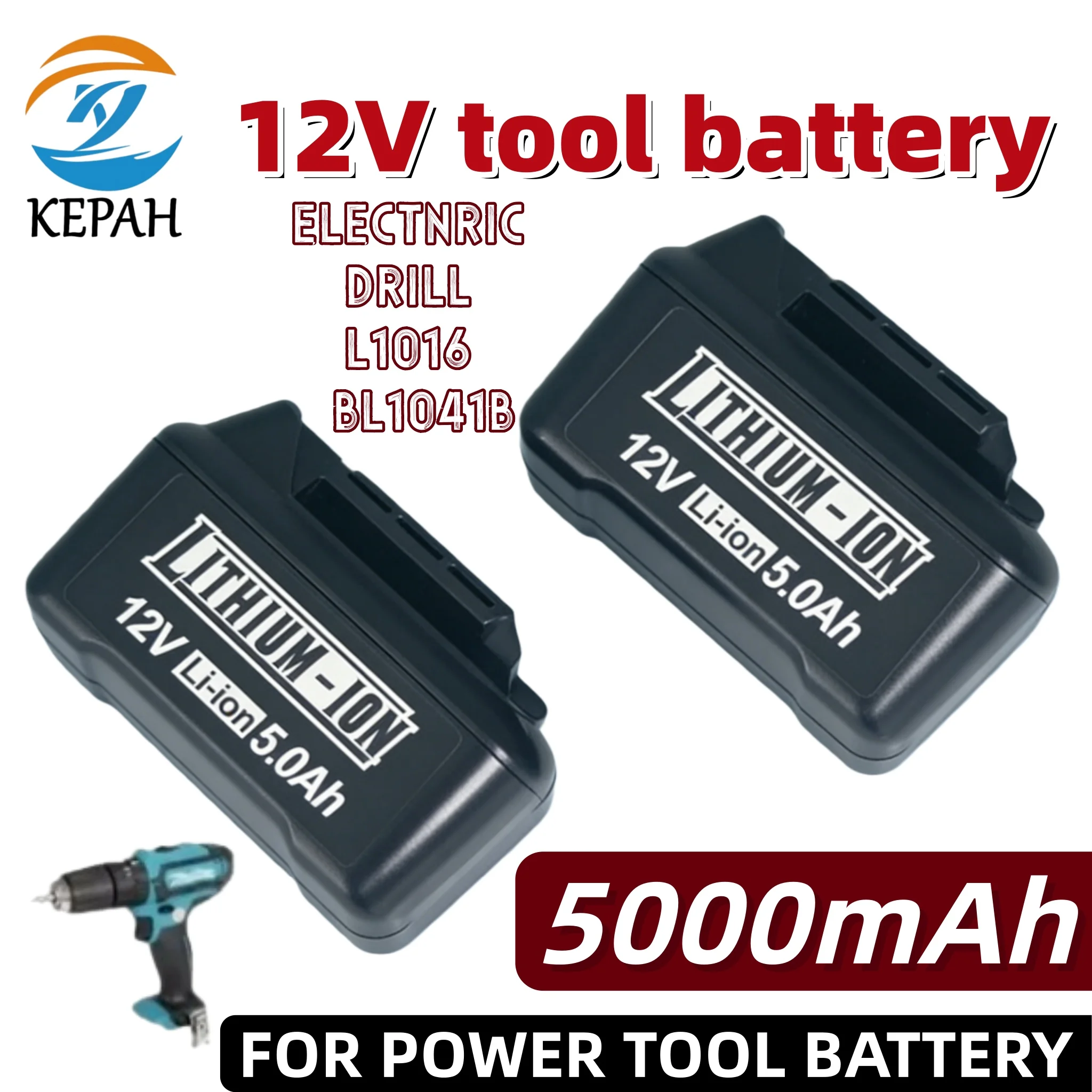 

12V 5.0Ah Durable 18650 Li-ion Battery｜Stable Power for BL1041/P108 Electric Drill