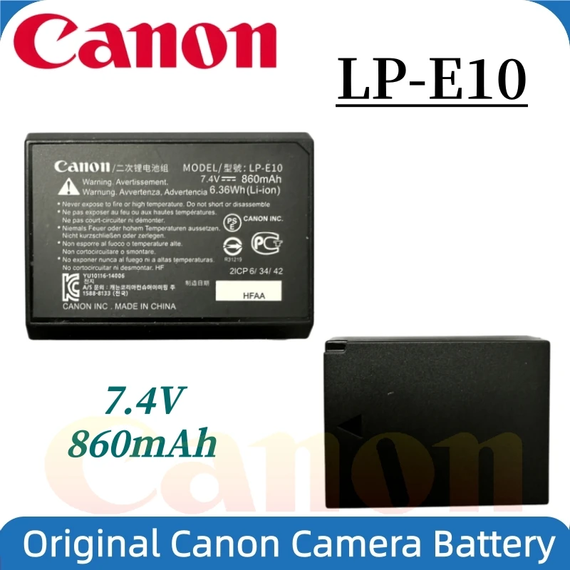 Original LP-E10 LPE10 LP E10 Digital Camera Battery for Canon EOS 1100D 1200D 1300D 2000D 4000D Rebel T3 T5 T6 KISS X50 X70