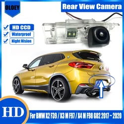 HD Fisheye rear camera For BMW X2 F39 / X3 M F97 / X4 M F98 G02 2017 ~ 2020 Backup Reversing Camera / License plate Camera