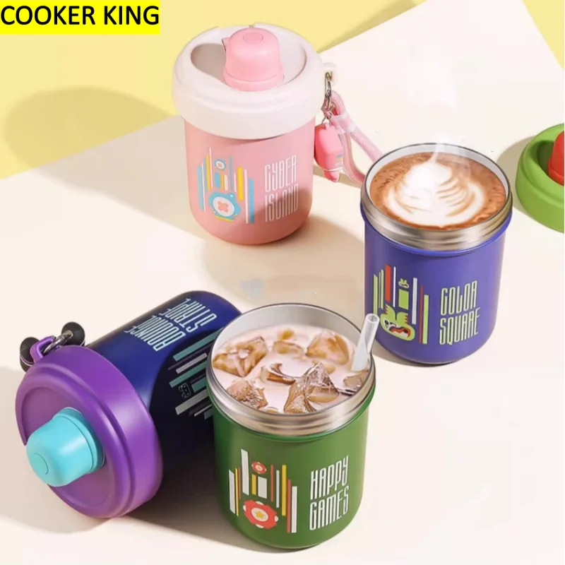 

COOKER KING 480 мл вакуумная изоляционная бутылка из нержавеющей стали, дорожная офисная кружка, многоразовая кофейная чашка для горячей и холодной воды