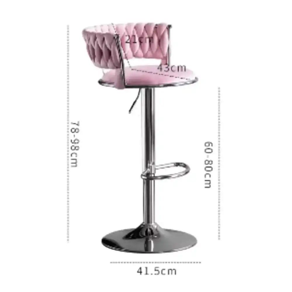 

Set Of 2 Armrest Bar Chair Luxury Trendy Adjustable Height Design Bar Chair Modern Ergonomic Cadeira Living Room Furniture