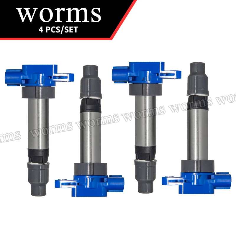 Worms Racing Ignition Coil Pack 4Pcs Upgrade For Suzuki K6A F6A Engine DA64V DA63T F6A DA64W DA62 DA52 Alto 33400-76g21