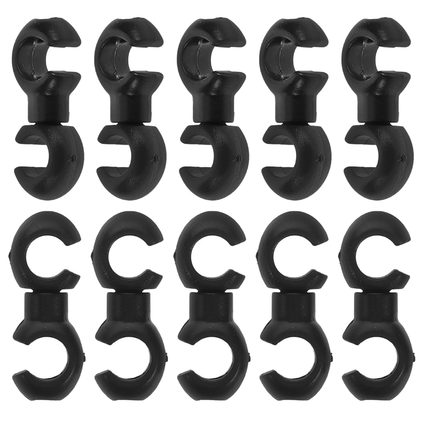 

10pcs Black Cable S Clips Bike Brake Buckle Hooks Brake Gear Catheter Hose Brackets Cycling for Mountain