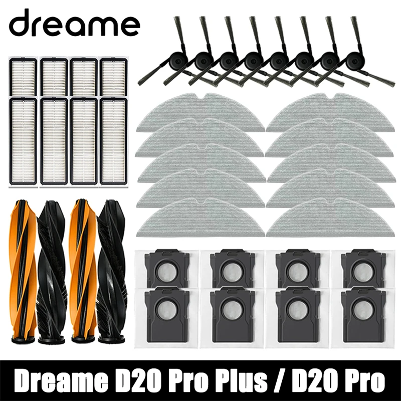 �y�Z�[�����zDreame D20 Pro Plus / D20 Pro ���{�b�g�|���@�����p�A�N�Z�T���[ ���C���T�C�h�u���V HEPA�t�B���^�[ ���b�v�N���X �_�X�g�o�b�O �X�y�A�p�[�c