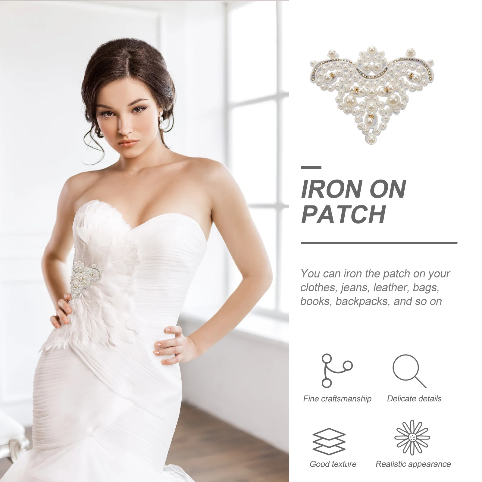 

Shoe Flower Decor Iron Appliques Clothes Patches For Diy Clothing Repair Hat Bag Shoe Decoration Craft Material