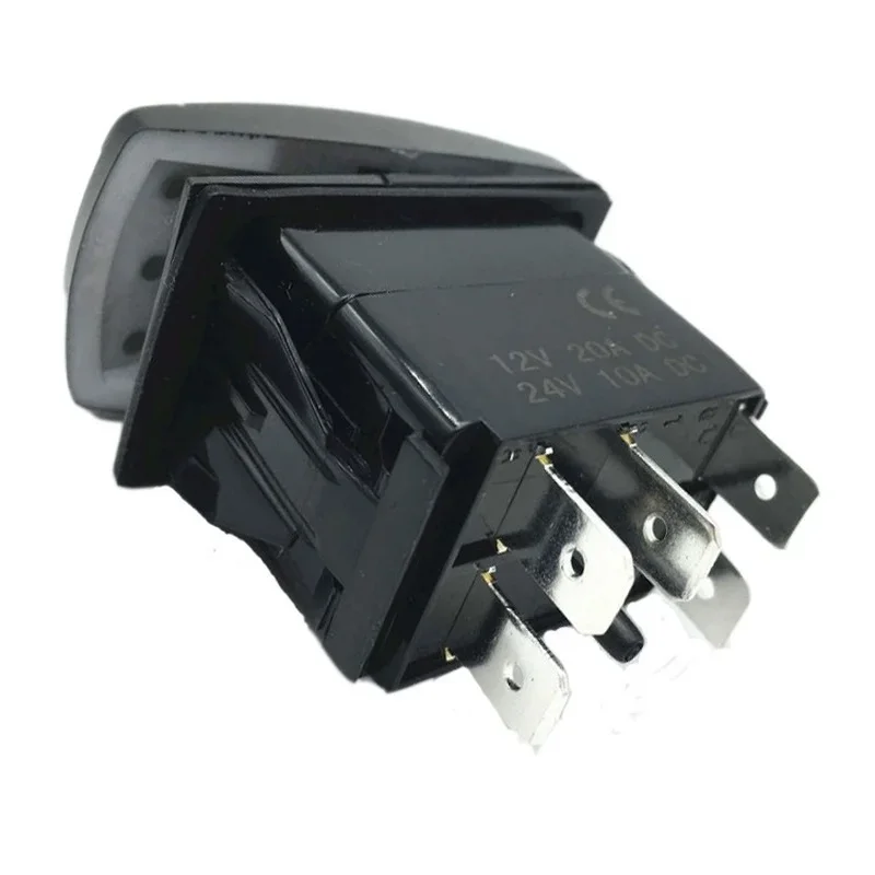 12V 20A 24V 10A Modified RV Yacht Switch RND ON OFF ON Self Locking Waterproof 7PIN Rocker Car Rocker Switch