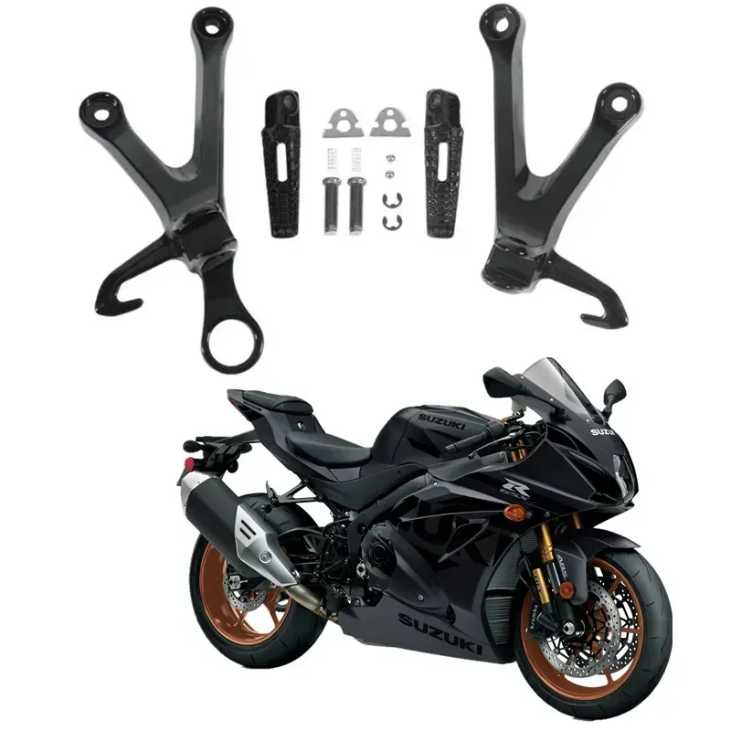 

Для Suzuki GSXR 1000 2017-2021 Запчасти для мотоциклов, задние подножки, набор кронштейнов подставки для ног пассажира