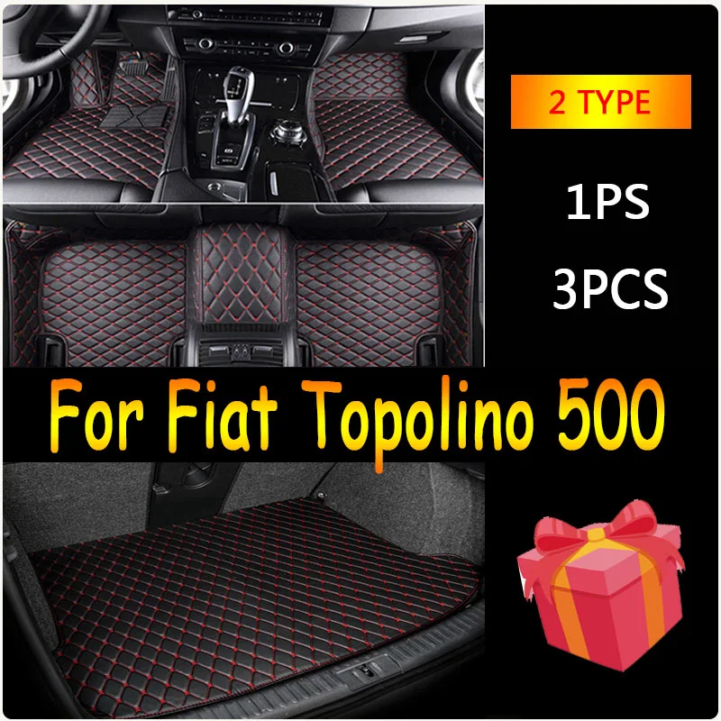 Car Floor Mats For Fiat Topolino 500 2012 2011 Auto Interiors Accessories Styling Custom Foot Rugs Products Replacement Parts