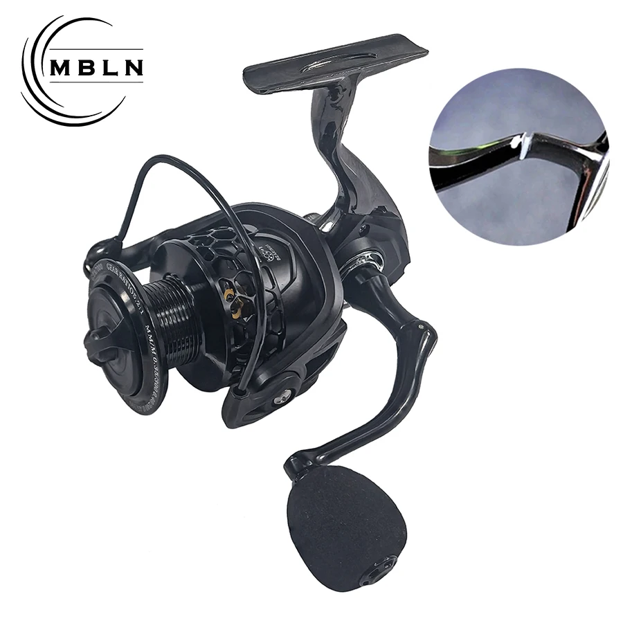 Alle Metall Körper Angelrolle Aluminium Legierung Spule Griff Spinning Reel High Speed Karpfen Köder Reel Totale Salzwasser Angeln Ausrüstung