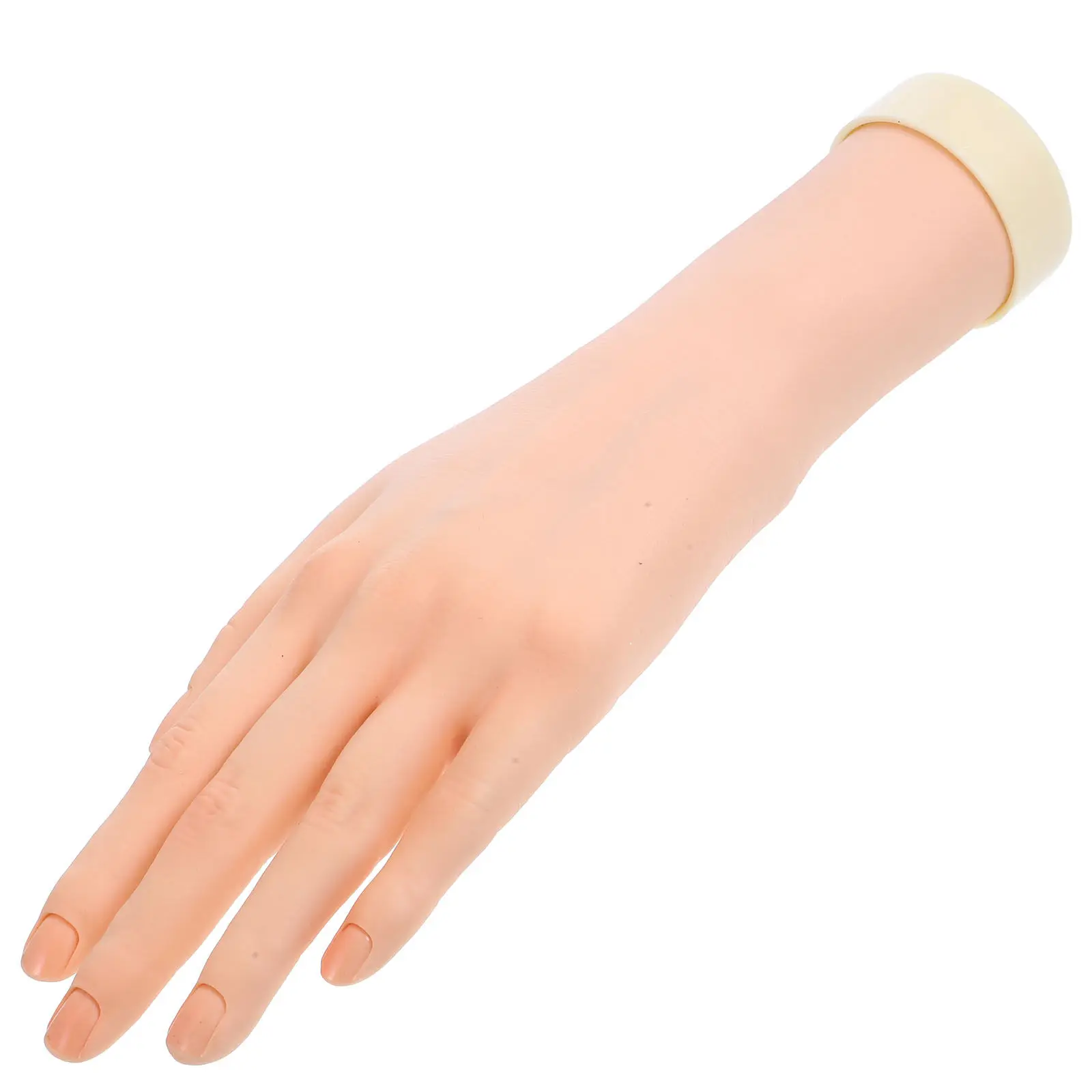 

Реалистичная женская силиконовая рука-муляж для демонстрации ювелирных изделий: колец, браслетов, часов, для тренировки маникюра, левая